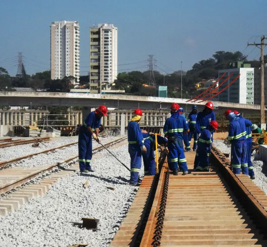 Obra da Engefel Ferroviária